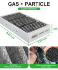 Cabin Air Filter Set For Mercedes ML GLE GLS GL Class 2012 To 2019 showing high-quality filtration material details