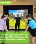 Indoor Golf Simulator Enclosure For Home Practice And Training Complete At Home Golf Setup Kit for Realistic Indoor Hitting