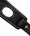 Thumb loop detail on Slip On Rifle Sling With Cartridge Holder Leather Gun Strap With Swivels And Thumb Loop Adjustable Carry Strap