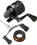 Omega Pro 3SZ Spincast Reel With 10 Pound Line, Size 30, Black, aluminum covers, dual paddle handle, soft touch thumb button