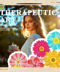 8Pc Flower Diamond Art Coasters Kit For Adults Beginners Women With Holder And Tools Includes 8 Round Diamond Painting Coasters.