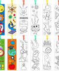 Color Your Own Science Bookmarks Set For Kids Kid Approved 72 Pcs DIY Chemistry Lab Astronaut Themed Coloring Bookmarks Variety