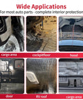 Wide applications of Pro Grade Auto Sound Deadening Mat With 3 Layer Thermal Foil Foam Insulation for various car parts.