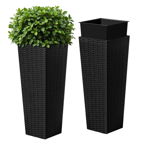 Resin Tall Planters For Outdoor Plants