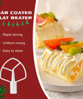 3-Piece Tilt-Head Stand Mixer Attachments Set for Kitchen Mixers Featuring K5AB Coated Flat Beater, cake decoration result