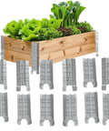 Heavy Duty 8 Inch Pallet Collar Hinges 8 Pack Slick Folding Rack Links for stackable raised garden boxes and removable pet fence panels.
