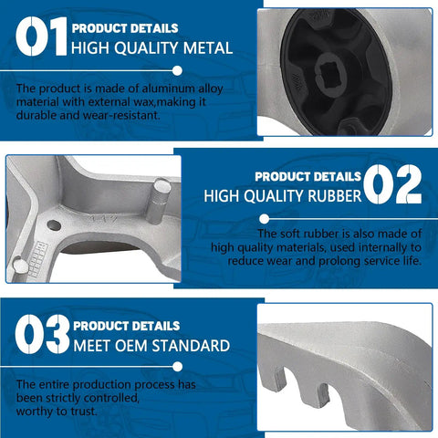 Ford Escape Exhaust Muffler Hanger Bracket Replacement Mount For 2013 2014 2015 2016 2017 2018 2019 That Fits Like A Glove No-Fuss Tailpipe Hanger Aluminum Alloy Durability CV6Z-5K291-K Compatible Easy Install Secure Long-Lasting Exhaust Support image showing aluminum alloy bracket with rubber insert and OEM standard details.
