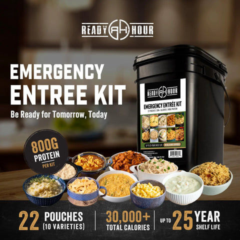 120 Serving Freeze Dried Entree Bucket Tastes Great Emergency Food Supply No Refrigeration Needed Long Shelf Life Prepper Essentials