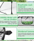 Pop Up Garden Mesh Cover For Raised Beds 45 By 18 By 20 Inches Plant Protector Cage details with breathable mesh and fasteners
