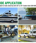 Ready To Roll Premium Trailer Hub Bearing Kit For Tandem Axles 5200 6000 Lb application on various trailers