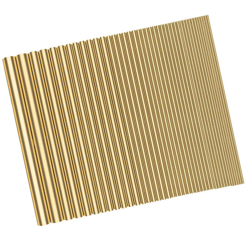 Brass Round Rods Kit 1mm To 8mm Diameters 100mm Length 48 Pieces For DIY Crafting Knife Making Pins And Handle Pins Lathe Bar Stock