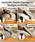 Easywox 2500w Handheld Steam Cleaner Gun With 40.6oz Tank for auto detailing, bathroom, sinks and countertops.