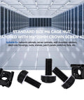 Badass M6 X 20mm Rack Mount Screws And Cage Nuts Bundle For Server Racks Router Audio Cabinets Wall Network Enclosures 30 Pack Black Galvanized Carbon Steel Hardware with nuts and screws