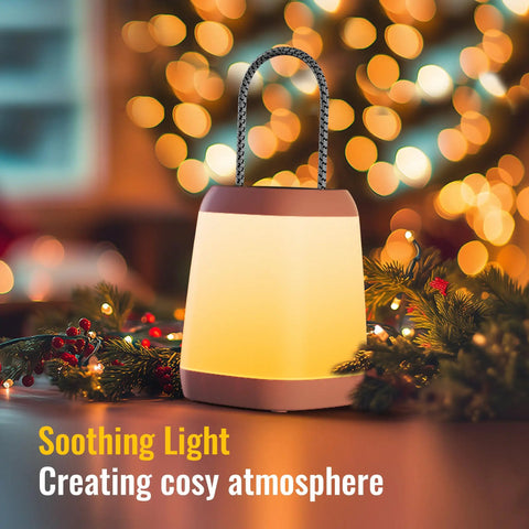 Two Pack LED Camping Lights Lanterns Battery Powered With Three Modes Portable Night Light creating cozy atmosphere
