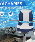 Boat Seat Swivel Mount With 360-Degree Rotation, Three Quarter Inch Steel Pin With Spring, Lock N Pin shown in use on boat