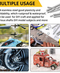Four Pieces 10 Mm By 305 Mm 304 Stainless Steel Rods used in model making, measuring, mechanical parts, and decorative crafts.
