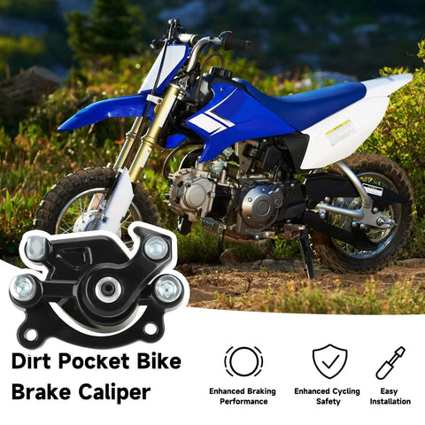 Front Disc Brake Caliper With Pads For 50cc 47cc 49cc Mini Dirt Bikes And Pocket Bikes Compatible With SYX Moto SSR X Pro.