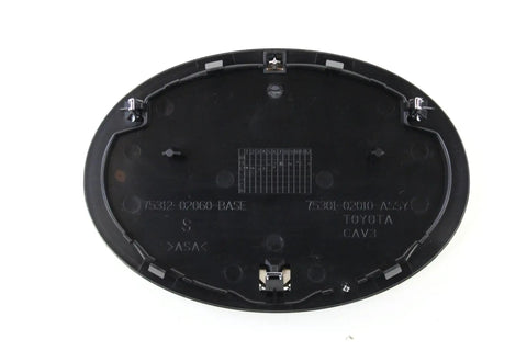 Back view of Toyota Corolla Radiator Grille Emblem Front Panel Replacement Direct OEM Style Fit Self Adhesive Badge