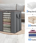 Massive 120L Blanket Storage Bags With Reinforced Handles Breathable 100 GSM Fabric Keep King Comforters Pillows And Sheets Fresh