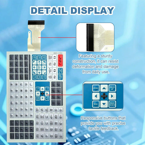 On Off Keypad Replacement For VF0 VF1 VF2 VF3 VF4 Milling Machines 61-0200 featuring sturdy construction and responsive buttons