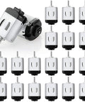 Twenty Pieces Micro DC Motors 1.5V to 3V 23000 RPM for DIY Toys and Science Projects, Rectangular Small Electric Motors Kit