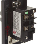 Rock Solid Dual Voltage Toggle Switch For Single Phase Motors Featuring Lockout Safety Button And Straightforward Fitment With Standard Electrical Boxes Built Like A Tank, side view.