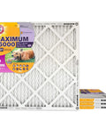 Premium MERV 11 Pleated Air Filter 4 Pack For Home HVAC Systems Improves Indoor Air Quality Reduces Allergens Odors With Baking Soda