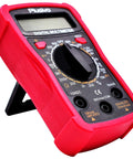 Red Digital Multimeter Tester 2000 Counts for AC DC Voltage, Resistance, Current, Continuity and Diode Tests With Probes