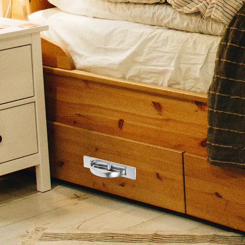 Zinc Alloy Recessed Cabinet Handle With 85mm Hole Spacing Hidden Drawer And Door Pull For Furniture No Snag Smooth Hidden Grip