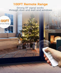 Wireless Remote Control Outlet Kit With 2 Remotes And 5 Outlets, Easy Plug And Play, A No Brainer For Controlling Hard To Reach Appliances From Sofa Or Bed, Ideal For Seniors And Pregnant Women, 100 Ft Range, remote in hand