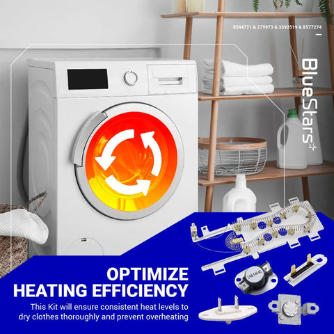 Must Have All In One Dryer Heating Element Kit For Whirlpool And Kenmore Dryers 8544771 279973 3392519 8577274 shown with dryer