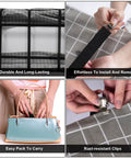 Hidden Strap Tablecloth Clips For Windy Picnics And Thick Indoor Outdoor Tables Invisible Design Keeps Your Tablecloth Secure Without Visible Clips On Any Surface. Features durable construction, easy installation, portability, rust-resistant clips.