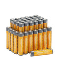 AAA Heavy Duty Alkaline Batteries In A Tight Thirty Six Pack with leak-free design for reliable 1.5V power.