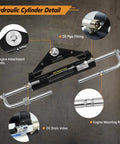 Hydraulic cylinder detail from 100HP Hydraulic Outboard Steering Kit For Single Engine Boats Marine Hydraulic System