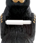 Little Johnny Bear Toilet Paper Holder From Bearfoots Collection By Jeff Fleming, featuring paws holding a roll, resin stone decor.