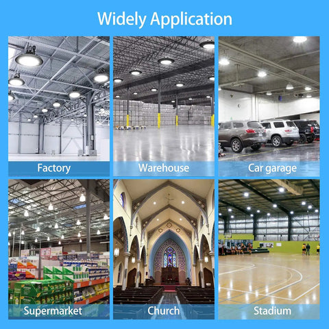 LED High Bay Light 240W UFO Style Shop Light With 36000 Lumens in various industrial and commercial applications