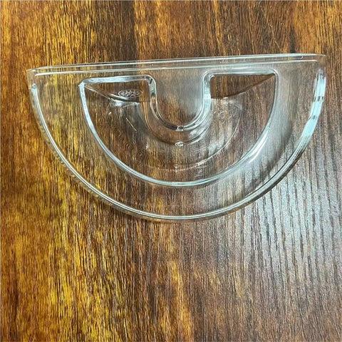 Clear plastic Water Tank Lid Replacement For Creatista Plus J520 Espresso Machine OEM Reservoir Cover on wood surface