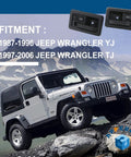 Image of Jeep Wrangler showcasing Interior Door Handle Replacement Kit For Jeep Wrangler YJ TJ 1987 2002 for OEM fit
