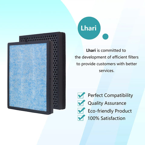 2 Pack AP1002 Replacement Filter AP1002-RF For Airtok AP1002 And Airthereal Pure Morning APH230C, showing filter layers.
