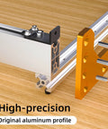 Masuter Pro Y Axis Extension Kit with upgraded T-slot hybrid spoilboard for CNC router, aluminum profile close-up