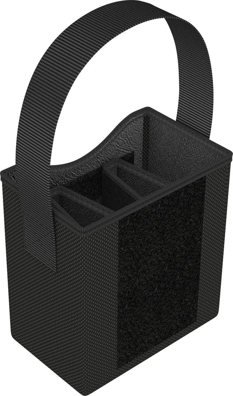 Black 2Go 4 Tool Quiver Compact Tool Belt Organizer with multiple pockets for quick access and heavy duty durability