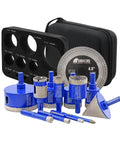 Diamond Drill Bits Kit For Tile And Stone Core Bits Hole Saw Set With Mold Guide and Hollow EVA Jig 13-Piece for Porcelain
