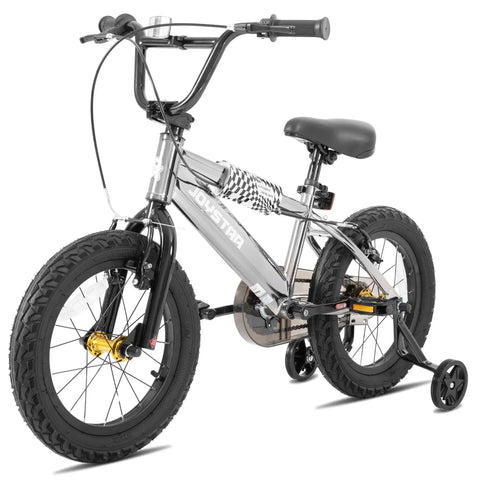 20 Inch Kids Bike For Boys And Girls Aged 7 To 10 With High Carbon Steel Frame BMX Style Kid Friendly Youth Bicycle Kickstand Silver