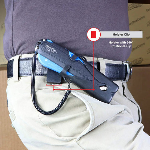 Heavy Duty Box Cutter With Three Adjustable Blade Depths And Precision Edge Guide Slick Utility Knife Featuring Integrated Holster And Kick Ass Grip For Daily Retail Jobs Cut Tape Faster With Zero Nonsense Reliability
