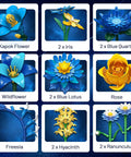 Starry Blooms Flower Bouquet Building Set for Adults Totally Inspired by Van Gogh Starry Night 14 realistic ABS brick flowers