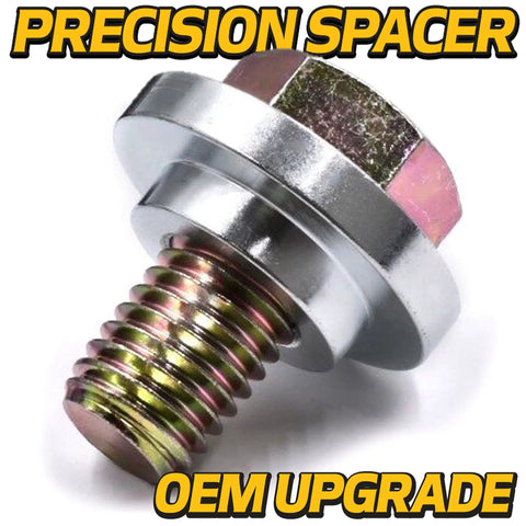 Beefed Up Heavy Duty Steering Gear Kit With Precision Machined Pivot Bushing Upgrade bolt shown for GT tractors