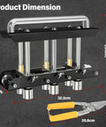3-Station Edge Roller Bender with dimensions, sheet metal tool for 0-90 degree bends, suitable for 29-22 gauge steel.