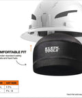 Prime Pick Cooling Hard Hat Liner For Work Grind XL Breathable Under Helmet Skull Cap showing size detail and comfortable fit.