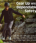 Person wearing All-In-One Adult Helmet For Biking, Skating, Scooters And Longboards, Protective ABS Shell With EPS Foam, Matte Black, Large