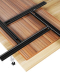 Heavy Duty Aluminum Juice Groove Router Jig on various wood surfaces, adjustable for cutting boards up to 21 inches.